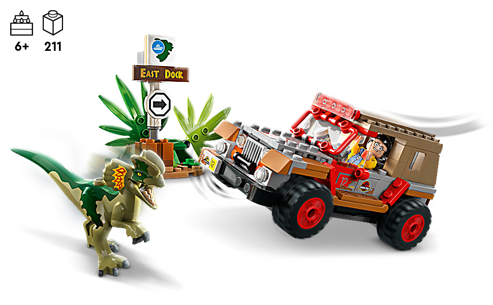 LEGO-Jurassic-World-Dilophosaurus-Ambush-76958-Building-Toy-Set-Fun-Playset-for-Kids-Who-Love-Dinosa-lrm76958